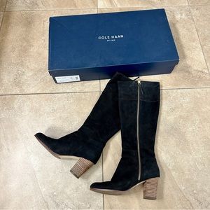 Cole Haan knee high leather boots